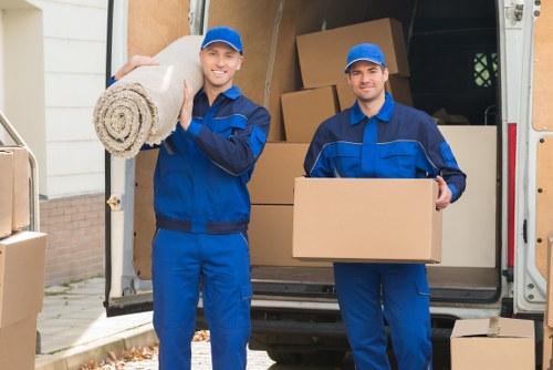 Staff separating materials for local transfer station recycling
